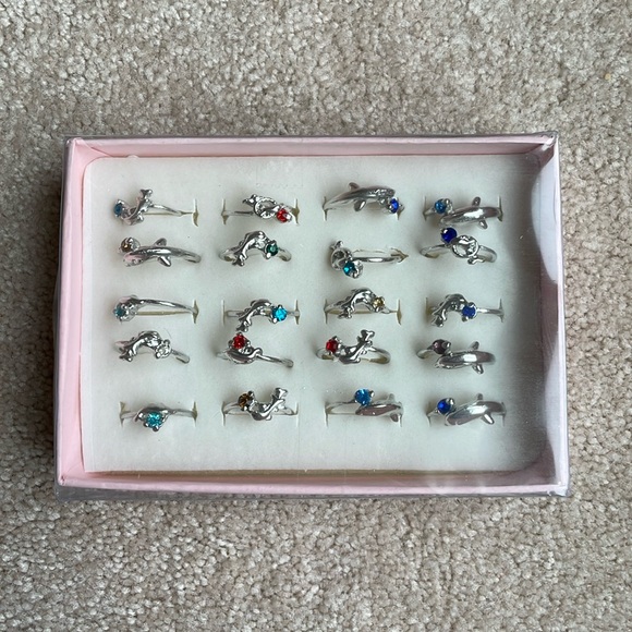 Y2k silver rings - box assortment - Picture 1 of 1